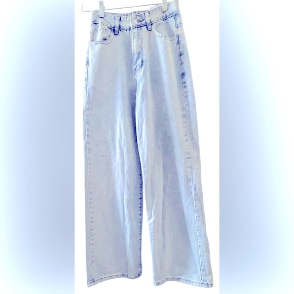 SHEIN Light Blue wide legged Jeans - Size XS - Picture 10 of 11